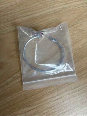 Silver Butterfly-Accent Open Bangle Bracelet